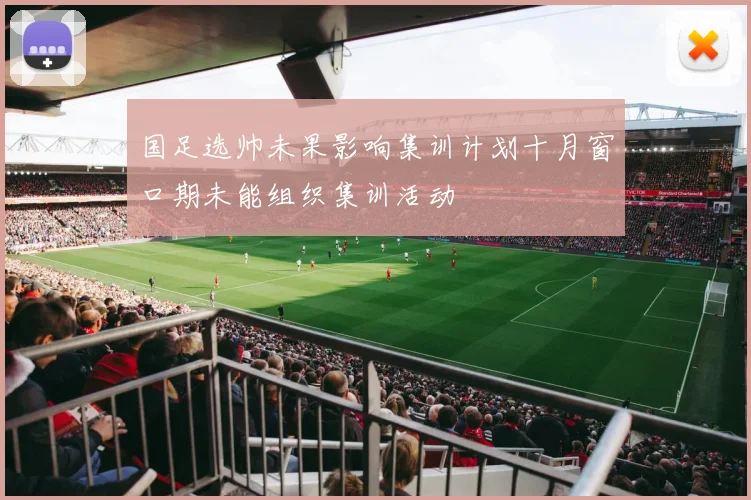 国足选帅未果影响集训计划十月窗口期未能组织集训活动